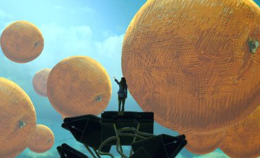 bir tropikal denizin arka planı