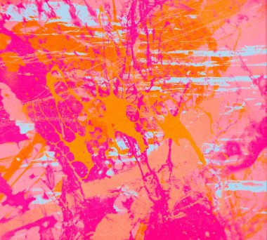 Metin için yeri olan boya lekeleriyle soyut arkaplan       