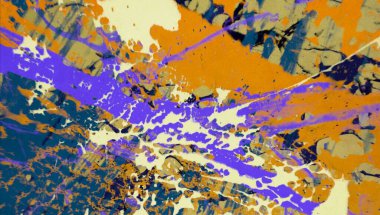 Metin için yeri olan boya lekeleriyle soyut arkaplan