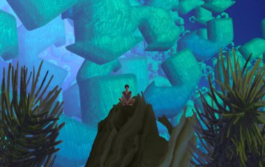 abstract background of a tropical