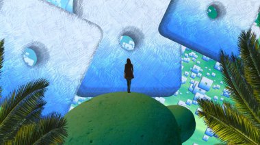 noel ağacı soyut görüntü