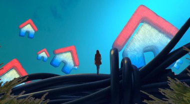 plajda tropikal palmiye