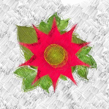 Beyaz arka planda kırmızı kalp