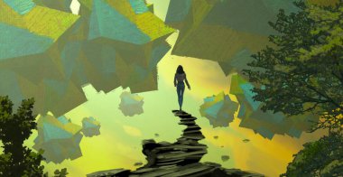 Soyut sanat dokusu. Renkli doku. Modern sanat eserleri. Renkli görüntü. Modern sanat. Çağdaş sanat.