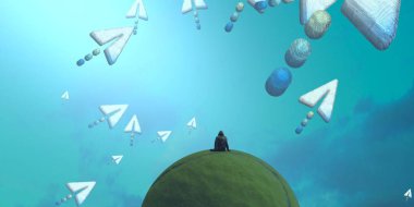 bir dünyanın yaz görüntü