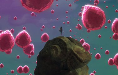 metin için alanı olan soyut kavramsal yaratıcı arkaplan 