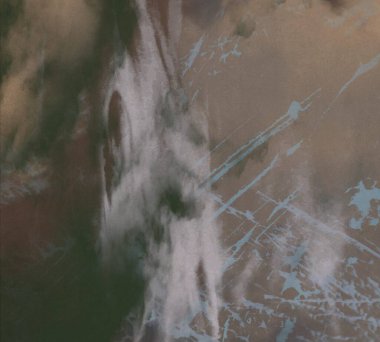 Metin için yeri olan boya lekeleriyle soyut arkaplan