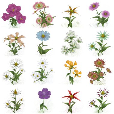 Çiçeklerle kusursuz desen