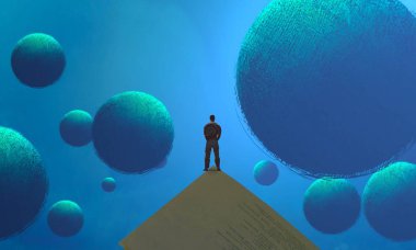 arka plan mavi topları ile