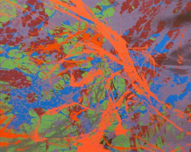 metin için alan ile arka planda soyut renkli lekeler