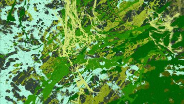 Arkaplanda soyut renkli lekeler  