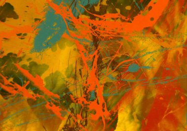 Metin için yeri olan boya lekeleriyle soyut arkaplan