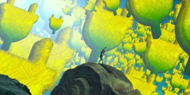 arkaplanda yeşil yapraklar