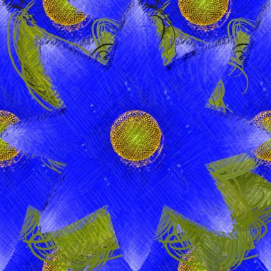 Dağınık tarzda çiçek çizim, grungy arka plan.