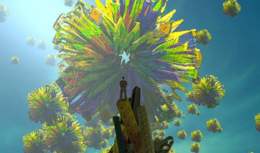 Parktaki güzel çiçekler.