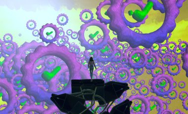 Soyut sanat dokusu. Renkli doku. Modern sanat eserleri. Renkli görüntü. Modern sanat. Çağdaş sanat.