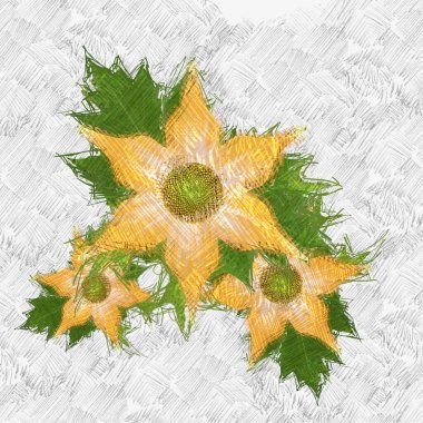 beyaz arka planda noel yaprakları