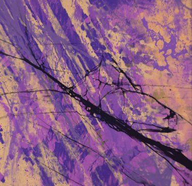 Metin için yeri olan boya lekeleriyle soyut arkaplan