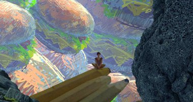 Masadaki genç balık.