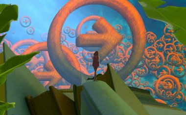 Masada yeşil ağaç