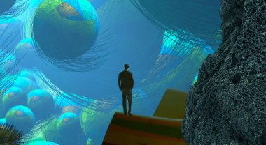 Havuzdaki genç kadın.