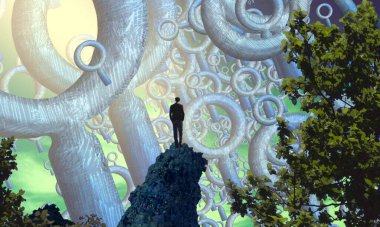 yeşil renkli Noel ağacına