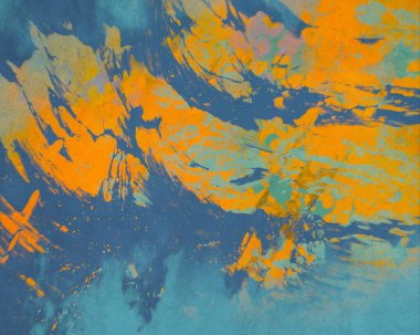 metin için alan ile arka planda soyut renkli lekeler