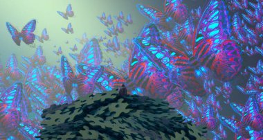 denizde renkli çiçekler