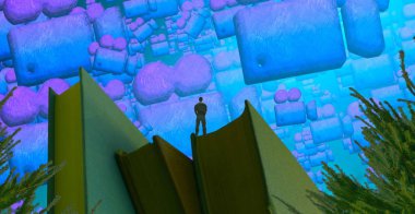 Şehirde Noel ağacı