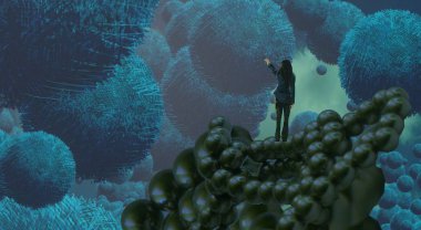 metin için alanı olan soyut kavramsal yaratıcı arkaplan 