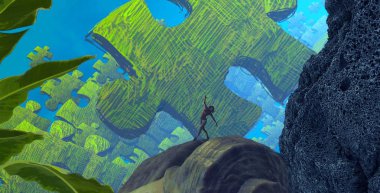 Parktaki genç adam.