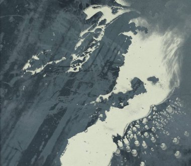 Metin için yeri olan boya lekeleriyle soyut arkaplan