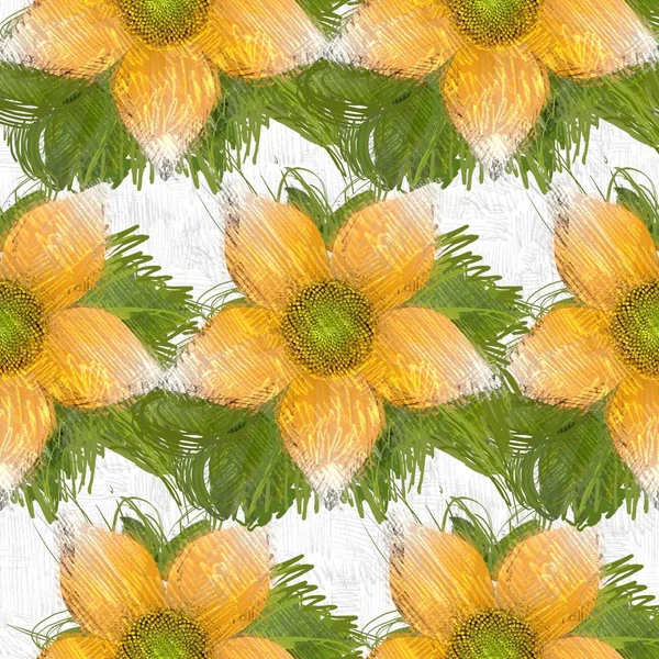 Seamless Pattern Flowers Background — Stock Photo, Image