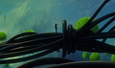 metin için alanı olan soyut kavramsal yaratıcı arkaplan 