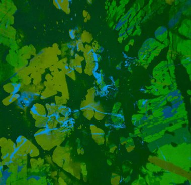 metin için alan ile arka planda soyut renkli lekeler