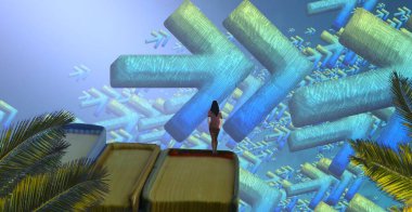 Masadaki renkli araçlar