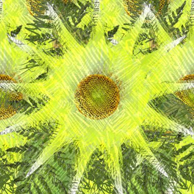 Arka planda çiçekler olan kusursuz desen