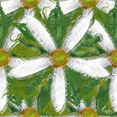 Beyaz bir arka plan üzerinde renkli çiçekler