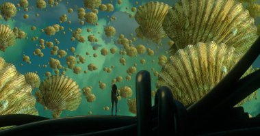 metin için alanı olan soyut kavramsal yaratıcı arkaplan 