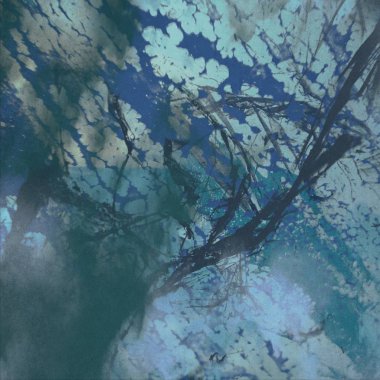 Arkaplanda soyut renkli lekeler          