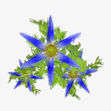 Beyaz arkaplanda izole edilmiş noel ağacı