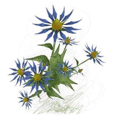 beyaz zemin üzerine suluboya çiçek