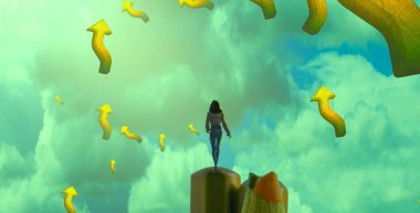 mavi bir arka plan üzerinde balık