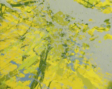 Metin için yeri olan boya lekeleriyle soyut arkaplan