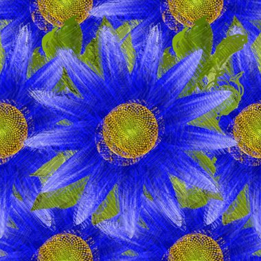 Arka planda çiçekler olan kusursuz desen