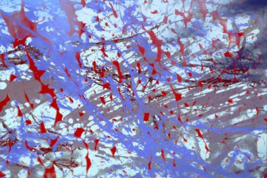 metin için alan ile arka planda soyut renkli lekeler