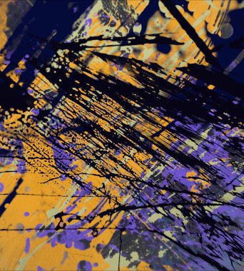 Arkaplanda soyut renkli lekeler