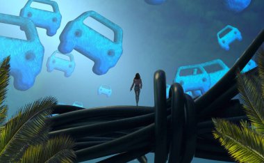 ofiste güzel işadamı