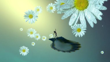 arka planda güzel çiçekler