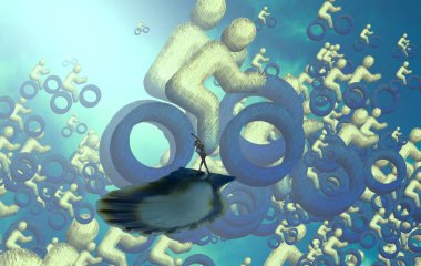 mavi gökyüzünde arka plan